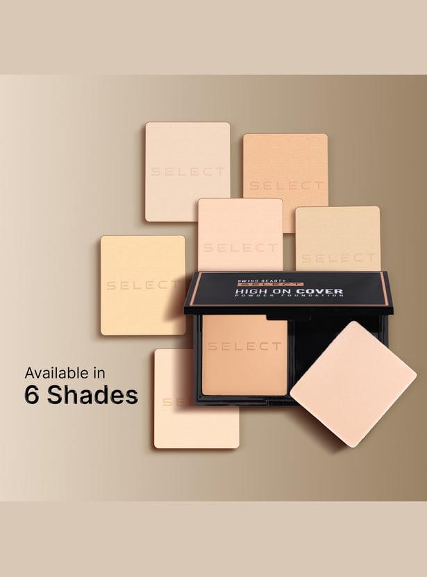 SWISS BEAUTY Select High On Cover Powder Foundation - Light Natural - 5.5g