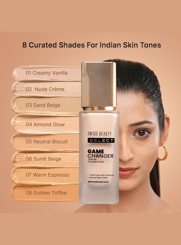 SWISS BEAUTY Select Game Changer Serum Foundation - 08 Golden Toffee - 30g