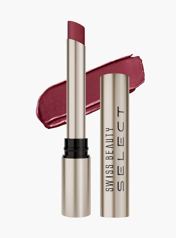SWISS BEAUTY Select High On Shine Lipstick- 07 Red Mandate - 1g