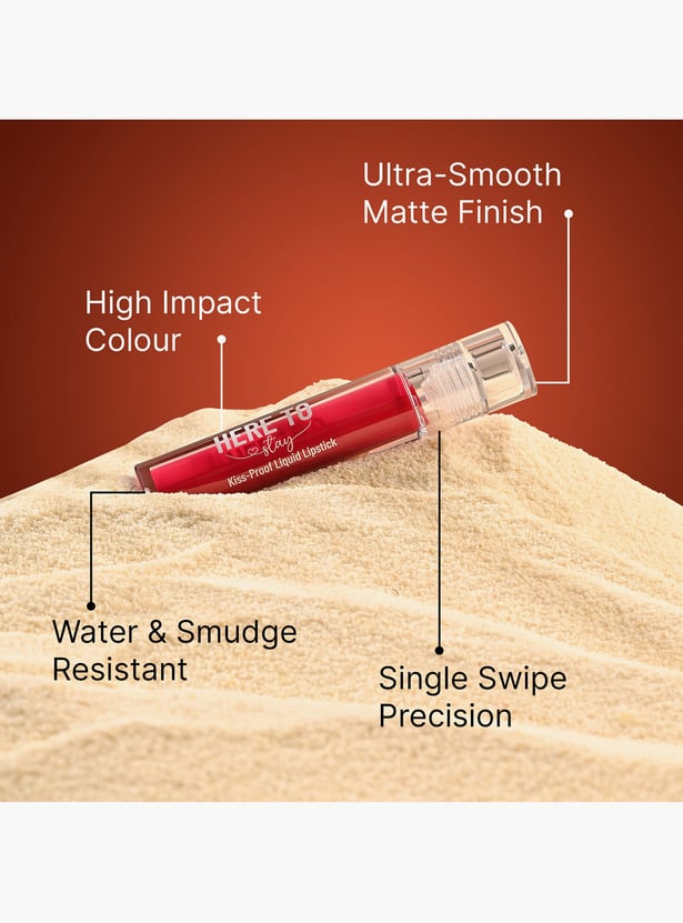 SWISS BEAUTY Here To Stay Kiss-Proof Liquid Lipstick - 3 ml
