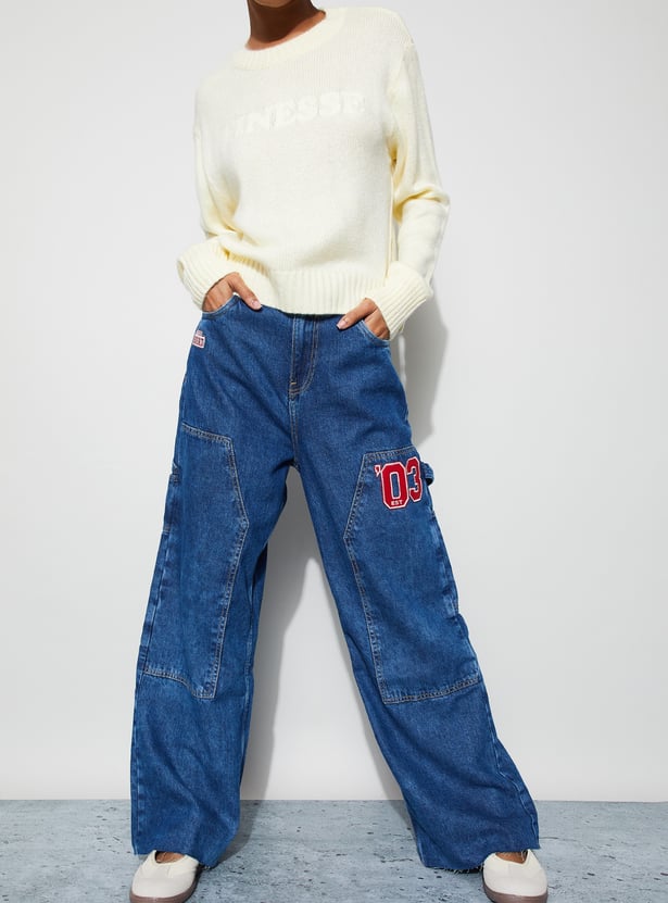 GINGER Applique Carpenter Jeans
