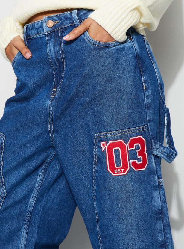 GINGER Applique Carpenter Jeans