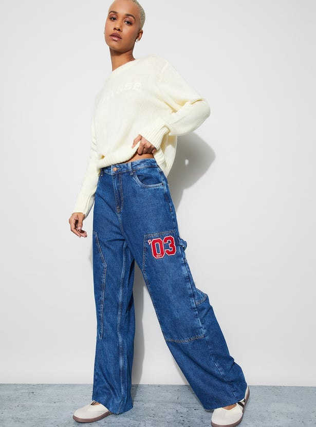 GINGER Applique Carpenter Jeans