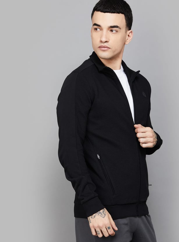 PUMA Ribbed Zip-Front Jacket