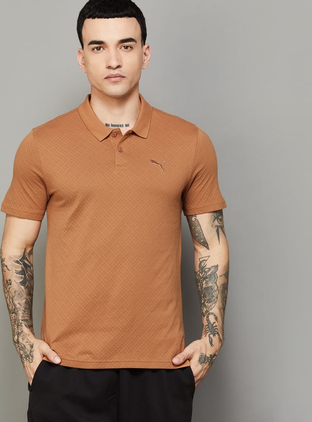 PUMA Textured Polo T-shirt