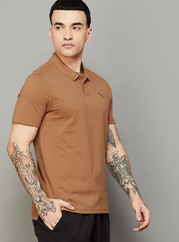 PUMA Textured Polo T-shirt