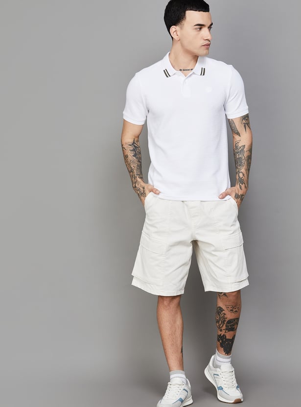 PUMA Textured Regular Fit Polo T-shirt