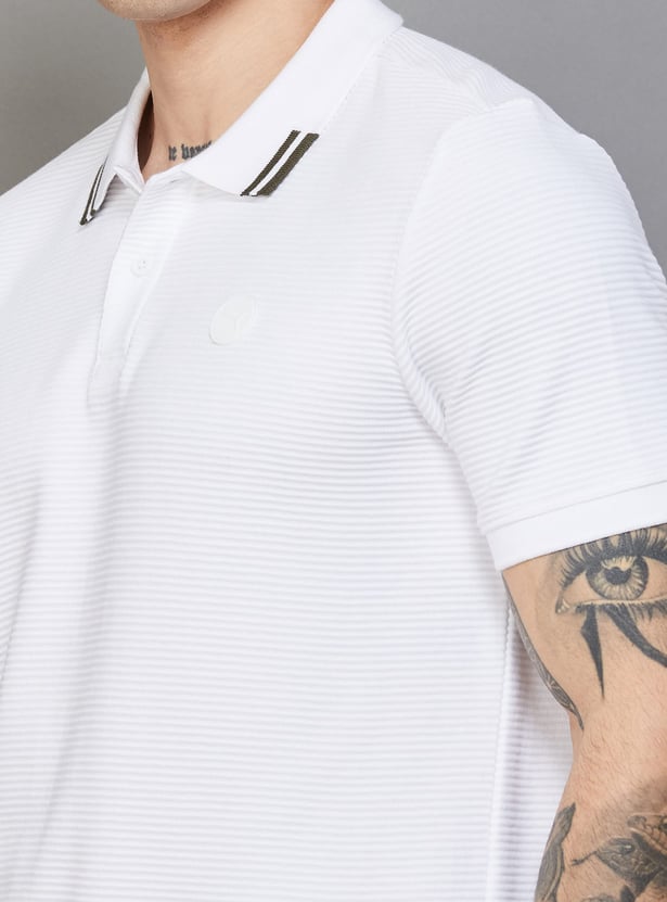 PUMA Textured Regular Fit Polo T-shirt