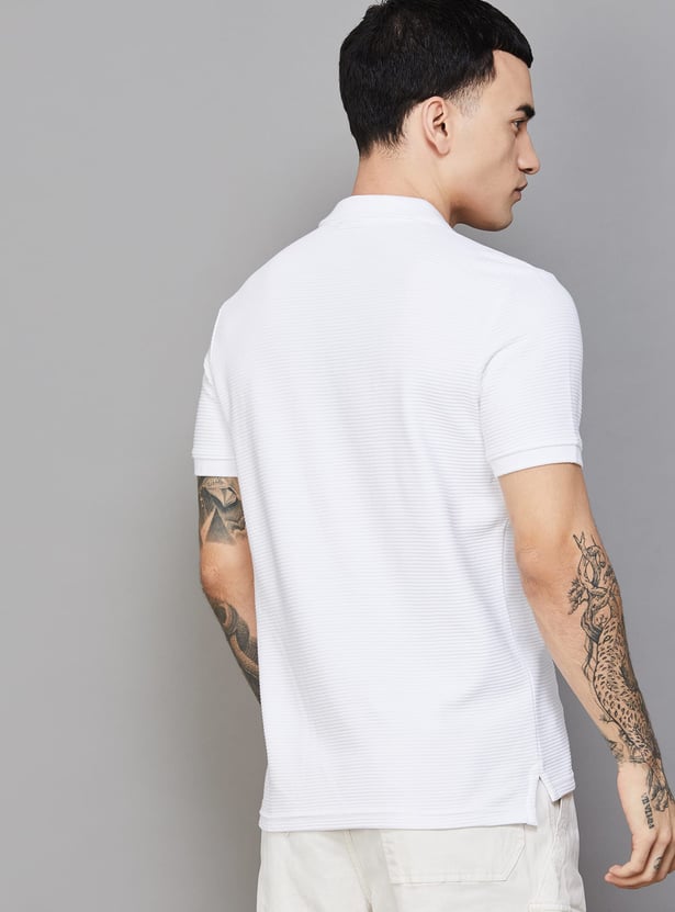 PUMA Textured Regular Fit Polo T-shirt