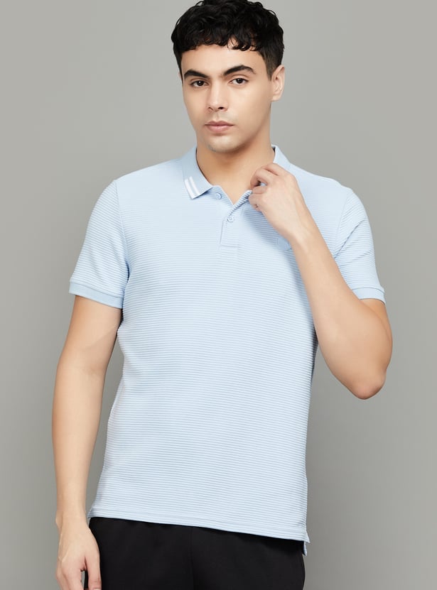 PUMA Striped Regular Fit Sports T-shirt