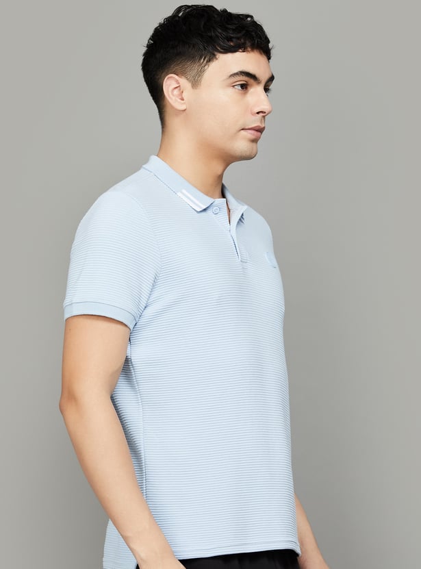 PUMA Striped Regular Fit Sports T-shirt