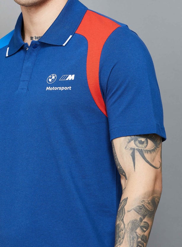 PUMA x BMW M Motorsport Colourblocked Active Polo T-shirt