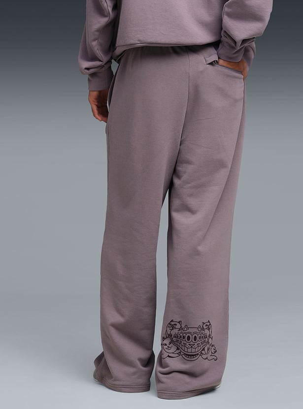 PUMA Graphic Print Elasticated Sports Track Pants
