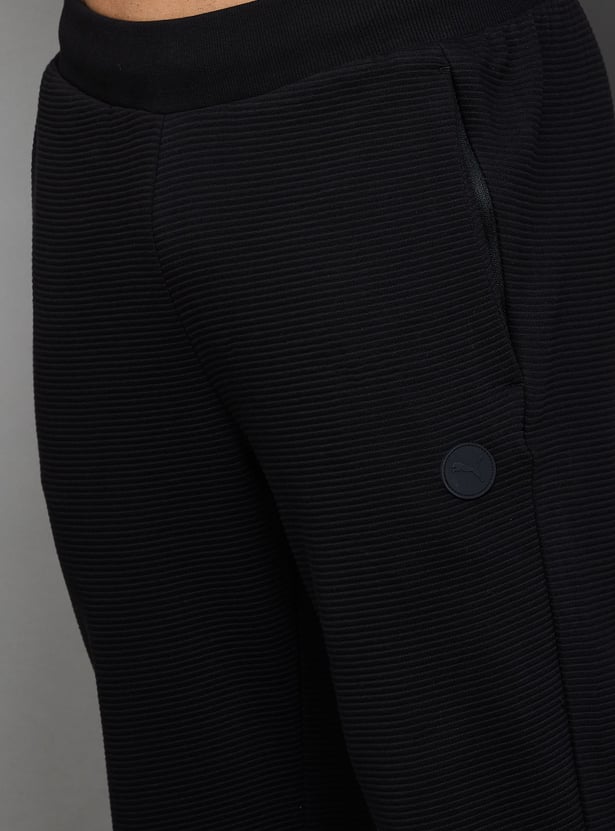 PUMA Textured Elasticated Track Pants