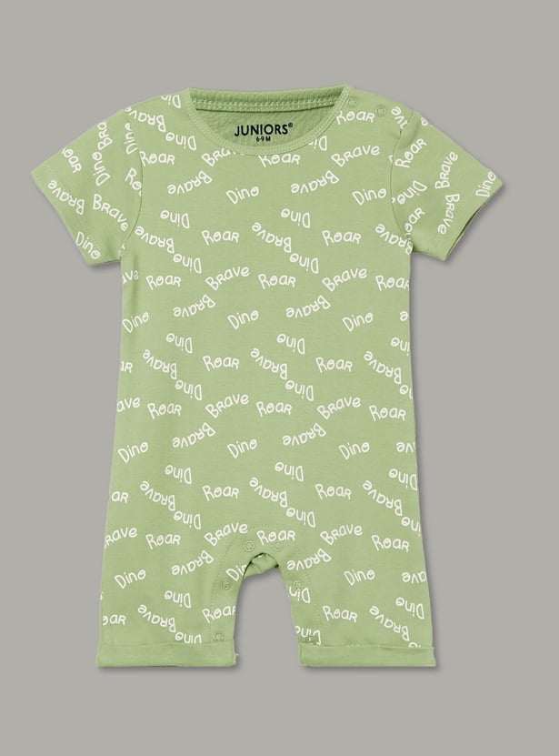 JUNIOR BABY Boys Printed Romper - Pack of 3