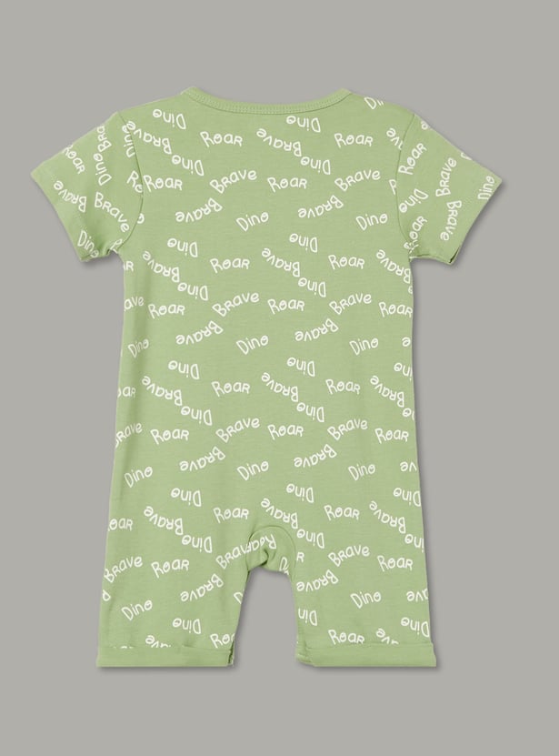 JUNIOR BABY Boys Printed Romper - Pack of 3