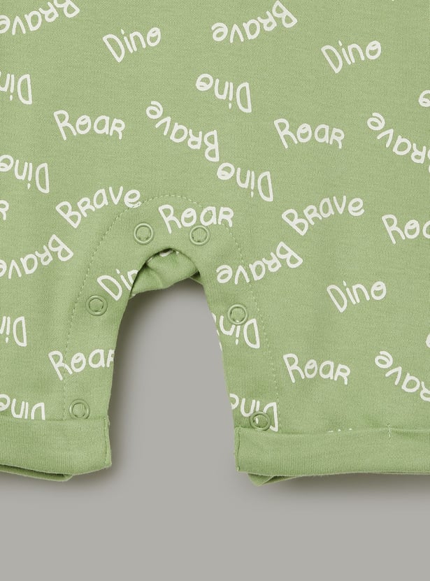 JUNIOR BABY Boys Printed Romper - Pack of 3