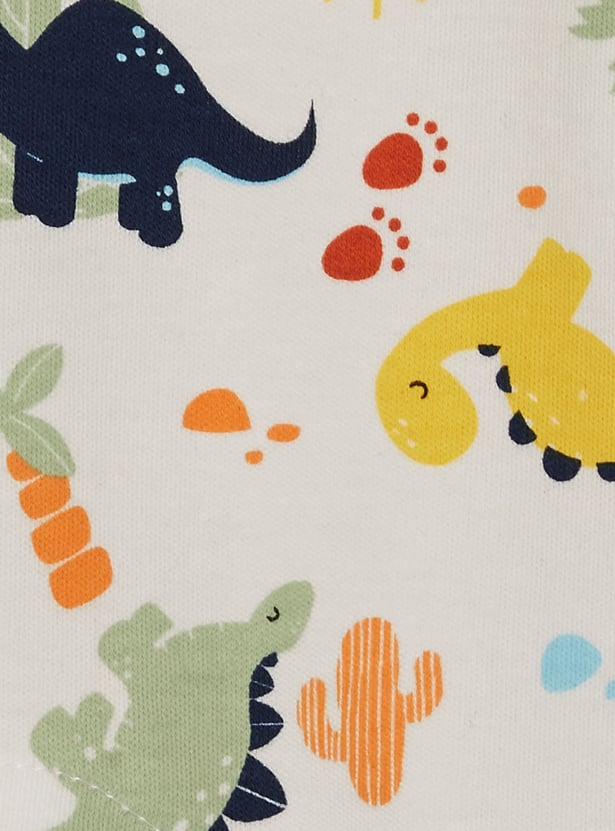 JUNIOR BABY Boys Printed Romper - Pack of 3