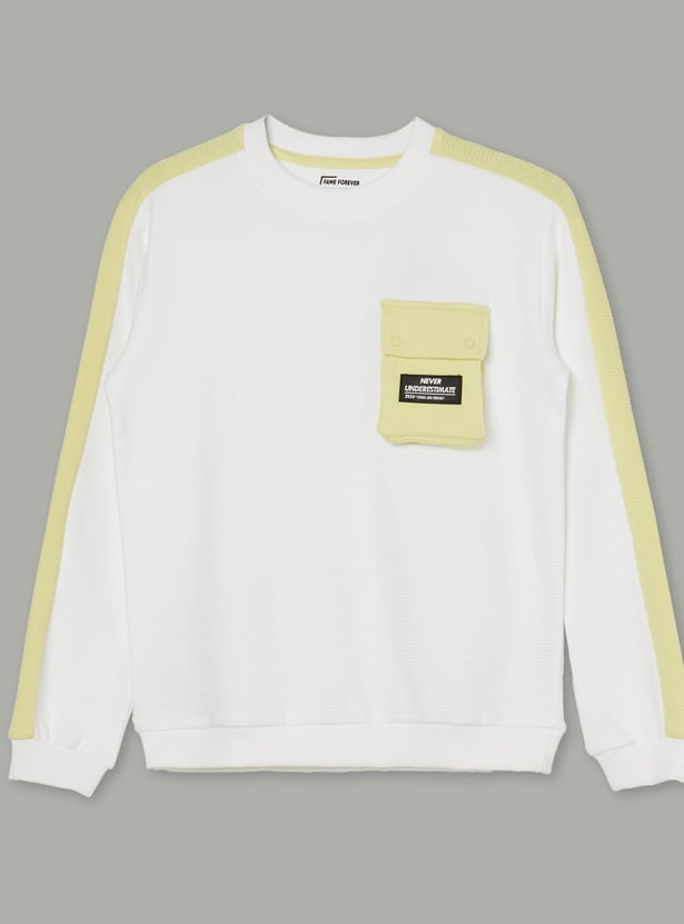 FAME FOREVER Boys Colourblocked Sweatshirt