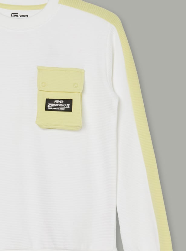 FAME FOREVER Boys Colourblocked Sweatshirt
