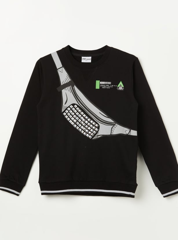 FAME FOREVER Boys Printed Sweatshirt