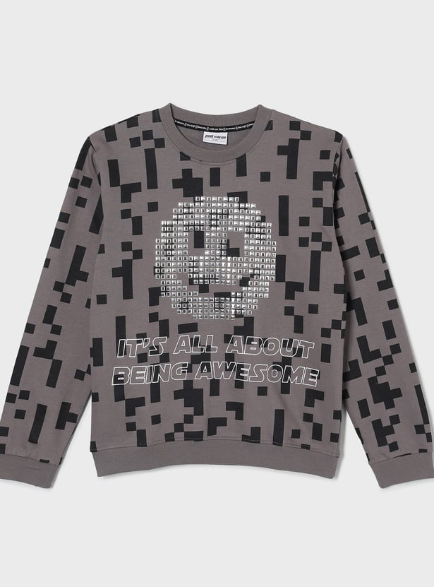 FAME FOREVER Boys Embellished Sweatshirt