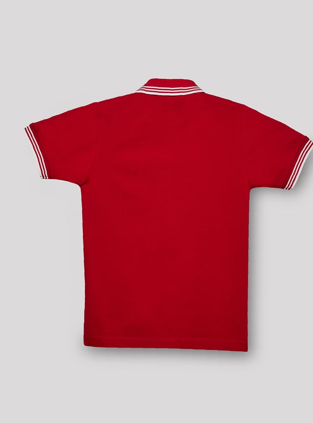 RUFF KIDS Boys Solid Polo T-shirt