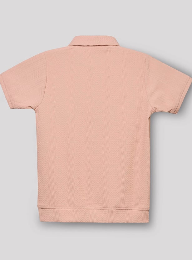 RUFF KIDS Boys Solid Polo T-shirt