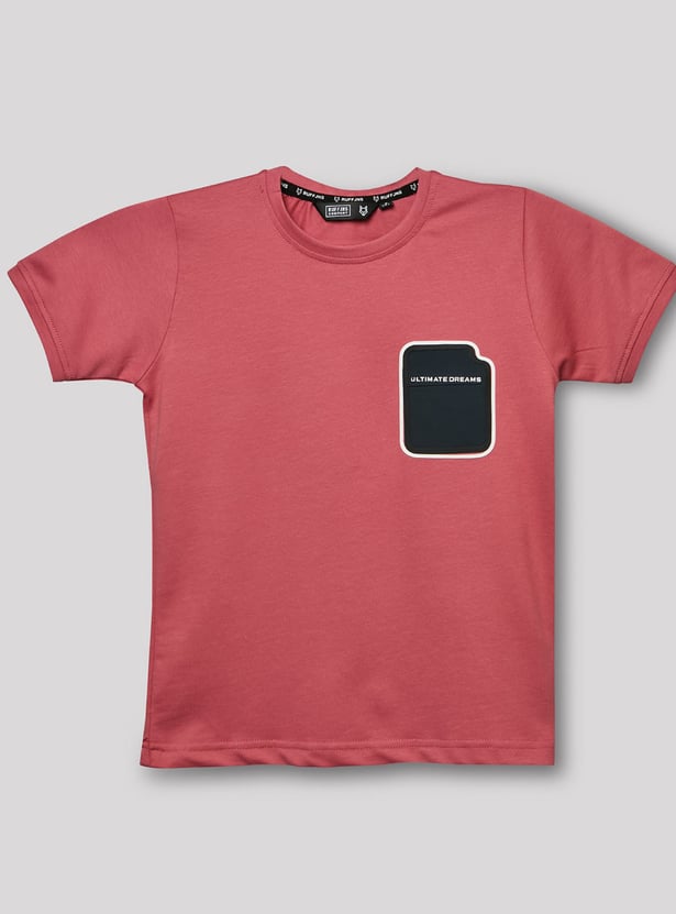 RUFF KIDS Boys Solid T-shirt