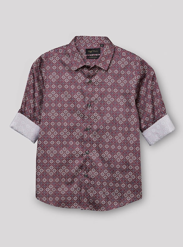 RUFF KIDS Boys Geometric Print Shirt