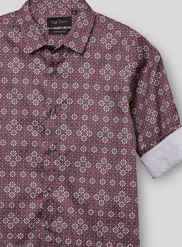 RUFF KIDS Boys Geometric Print Shirt