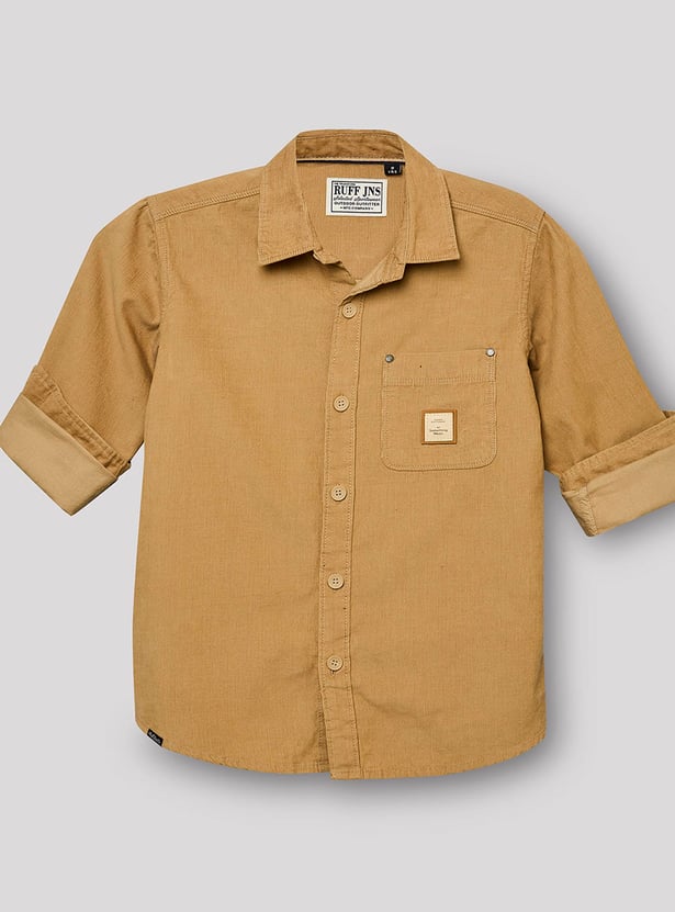 RUFF KIDS Boys Textured Shirt