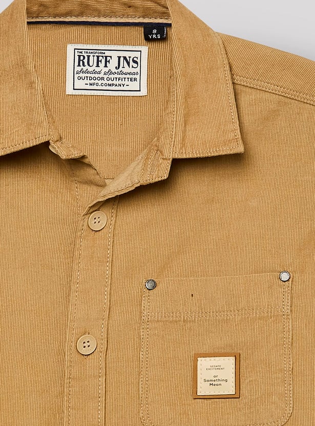 RUFF KIDS Boys Textured Shirt