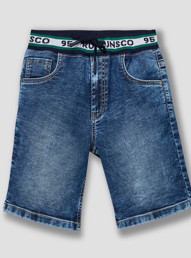RUFF KIDS Boys Washed Denim Shorts