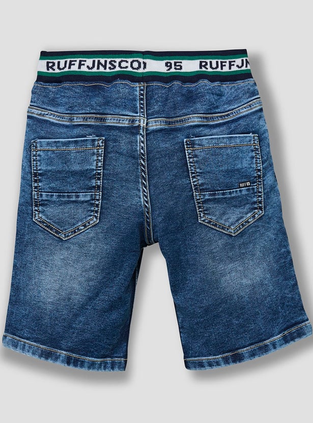 RUFF KIDS Boys Washed Denim Shorts
