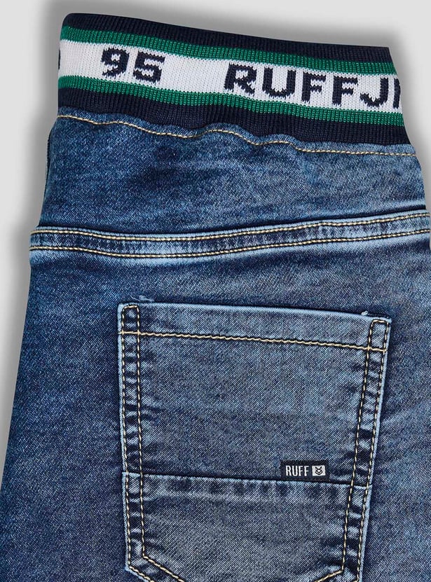 RUFF KIDS Boys Washed Denim Shorts