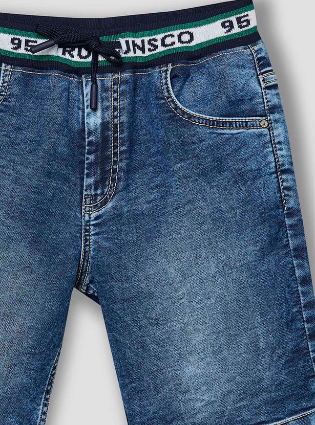 RUFF KIDS Boys Washed Denim Shorts