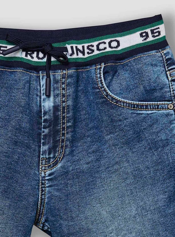 RUFF KIDS Boys Washed Denim Shorts