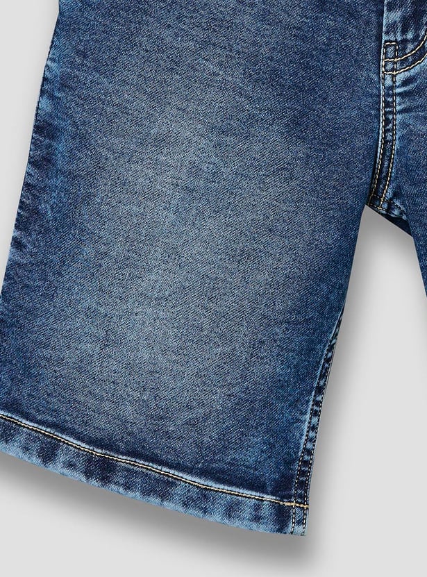RUFF KIDS Boys Washed Denim Shorts