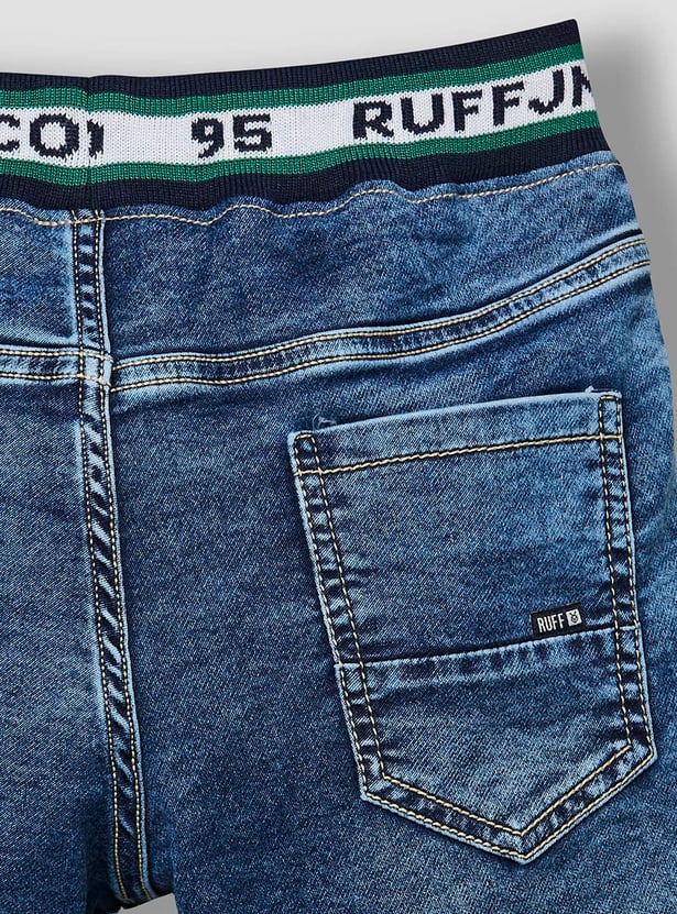 RUFF KIDS Boys Washed Denim Shorts