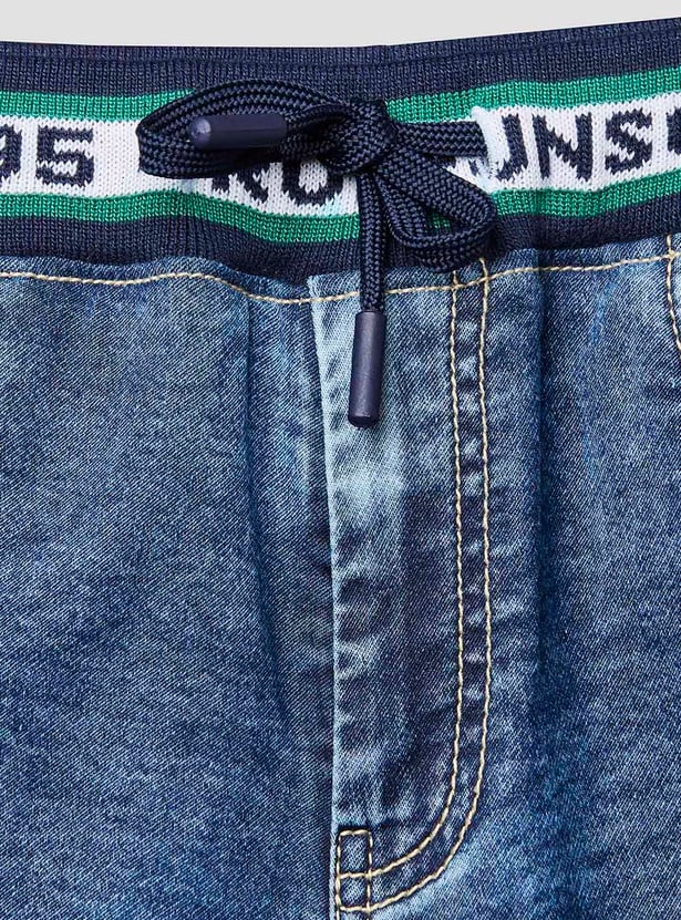 RUFF KIDS Boys Washed Denim Shorts