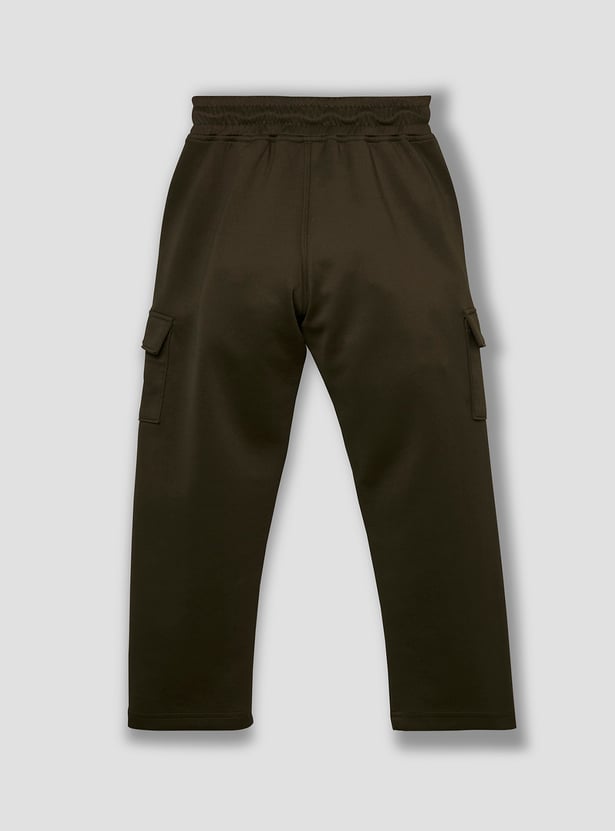 RUFF KIDS Boys Solid Cargo Track Pants