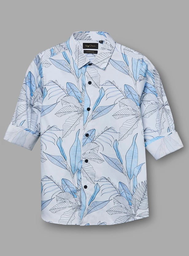 RUFF KIDS Boys Leaf Print Shirt