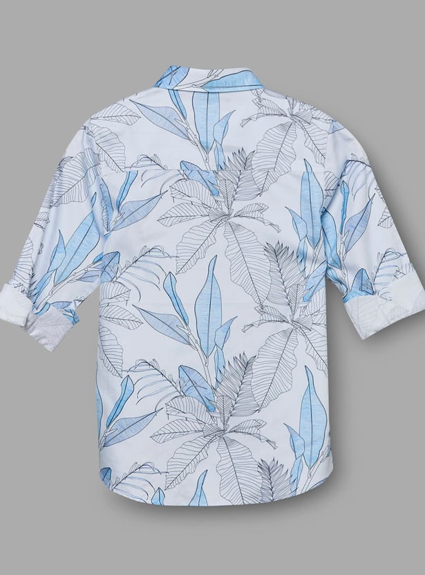 RUFF KIDS Boys Leaf Print Shirt
