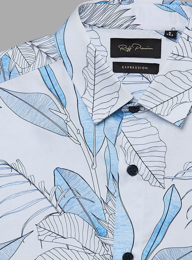 RUFF KIDS Boys Leaf Print Shirt