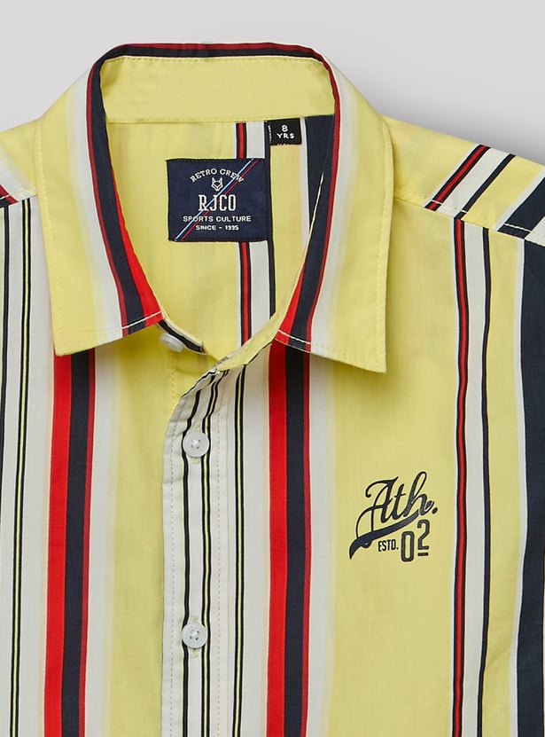 RUFF KIDS Boys Striped Shirt