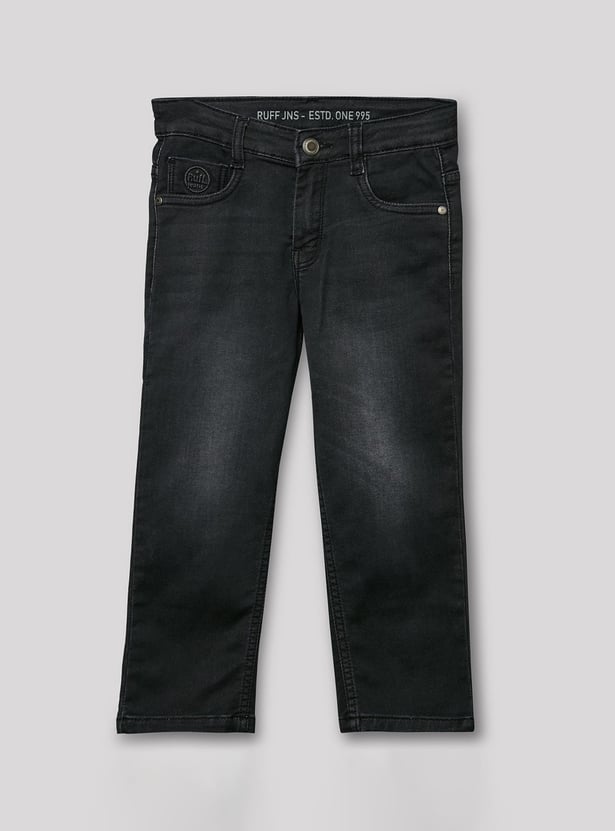 RUFF KIDS Boys Washed Straight Fit Jeans
