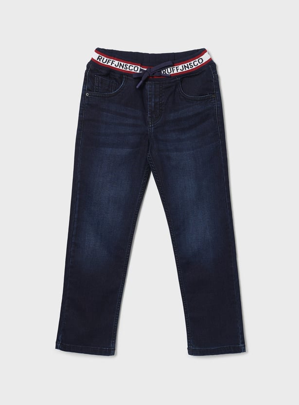 RUFF KIDS Boys Washed Straight Fit Jeans