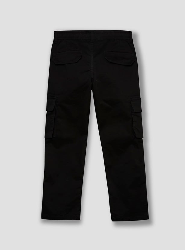 RUFF KIDS Boys Solid Elasticated Cargos