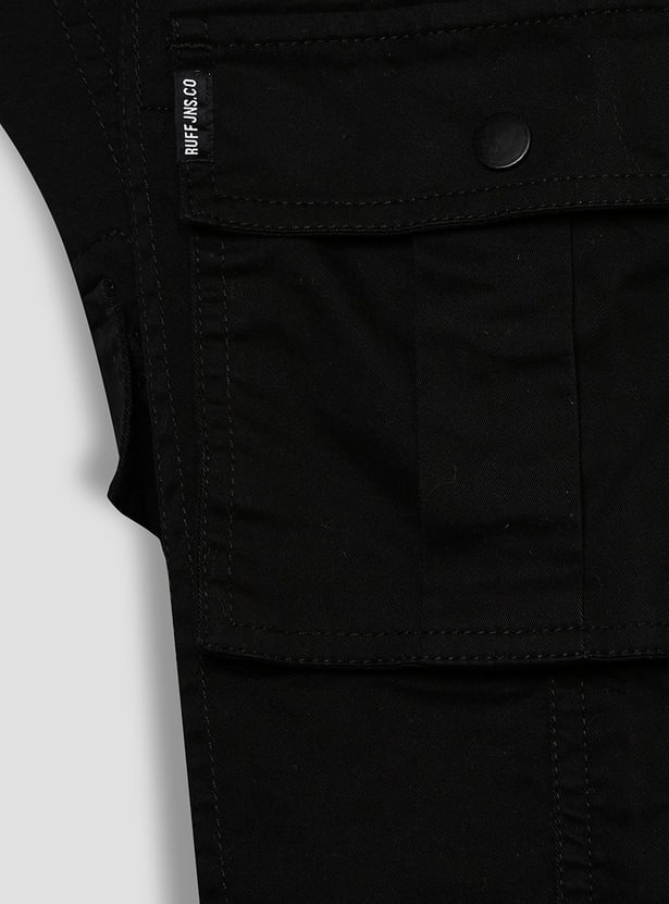 RUFF KIDS Boys Solid Elasticated Cargos
